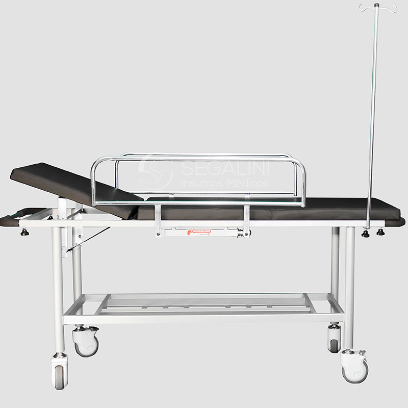 Camilla especial de transporte reforzada con movimiento de cabezal