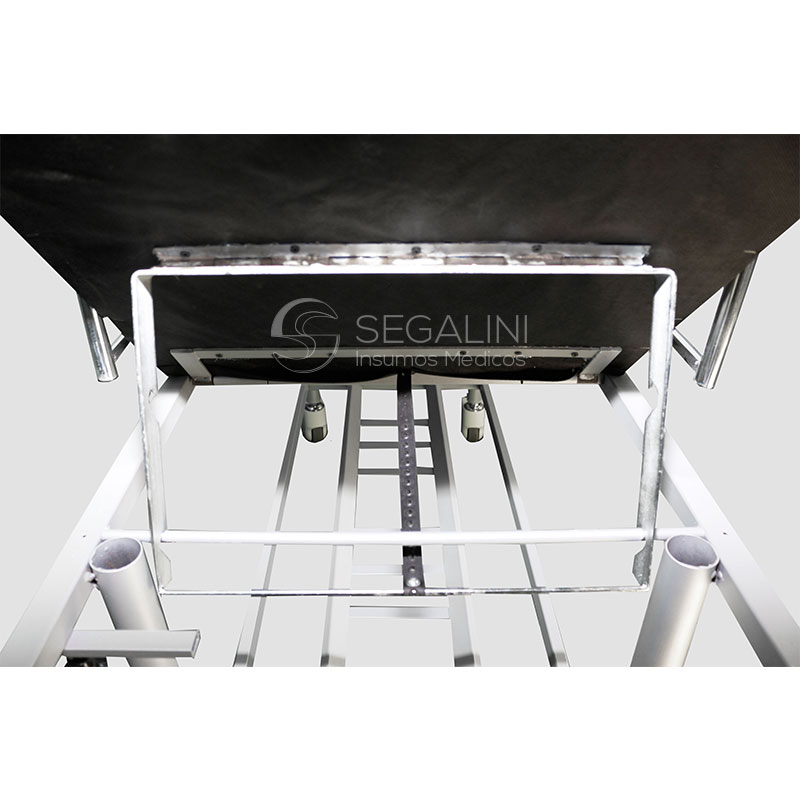 Camilla especial de transporte reforzada con movimiento de cabezal