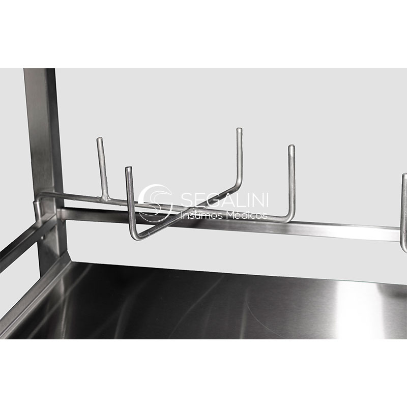 Carrito de acero inoxidable 2 cajones